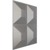 imageEkena Millwork WP12X12SWWH 11 78quotW x 11 78quotH Swindon EnduraWall Decorative 3D Wall Panel Covers 098 Sq FtDark Steel