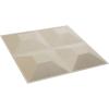 imageEkena Millwork WP12X12SWWH 11 78quotW x 11 78quotH Swindon EnduraWall Decorative 3D Wall Panel Covers 098 Sq FtMetalic Pearl Mist