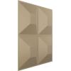 imageEkena Millwork WP12X12SWWH 11 78quotW x 11 78quotH Swindon EnduraWall Decorative 3D Wall Panel Covers 098 Sq FtMetallic Champagne Mist