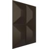 imageEkena Millwork WP12X12SWWH 11 78quotW x 11 78quotH Swindon EnduraWall Decorative 3D Wall Panel Covers 098 Sq FtMetallic Dark Bronze