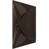 imageEkena Millwork WP12X12SWWH 11 78quotW x 11 78quotH Swindon EnduraWall Decorative 3D Wall Panel Covers 098 Sq FtMetallic Dark Bronze