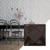 imageEkena Millwork WP12X12SWWH 11 78quotW x 11 78quotH Swindon EnduraWall Decorative 3D Wall Panel Covers 098 Sq FtMetallic Rust Mist