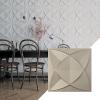 imageEkena Millwork WP12X12SWWH 11 78quotW x 11 78quotH Swindon EnduraWall Decorative 3D Wall Panel Covers 098 Sq FtMetallic Silver