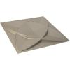 imageEkena Millwork WP12X12SWWH 11 78quotW x 11 78quotH Swindon EnduraWall Decorative 3D Wall Panel Covers 098 Sq FtMetallic Silver