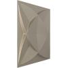 imageEkena Millwork WP12X12SWWH 11 78quotW x 11 78quotH Swindon EnduraWall Decorative 3D Wall Panel Covers 098 Sq FtMetallic Silver