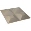 imageEkena Millwork WP12X12SWWH 11 78quotW x 11 78quotH Swindon EnduraWall Decorative 3D Wall Panel Covers 098 Sq FtMetallic Silver