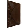 imageEkena Millwork WP12X12SWWH 11 78quotW x 11 78quotH Swindon EnduraWall Decorative 3D Wall Panel Covers 098 Sq FtMystic Brown