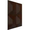 imageEkena Millwork WP12X12SWWH 11 78quotW x 11 78quotH Swindon EnduraWall Decorative 3D Wall Panel Covers 098 Sq FtMystic Brown