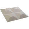 imageEkena Millwork WP12X12SWWH 11 78quotW x 11 78quotH Swindon EnduraWall Decorative 3D Wall Panel Covers 098 Sq FtSatin Blossom White