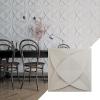 imageEkena Millwork WP12X12SWWH 11 78quotW x 11 78quotH Swindon EnduraWall Decorative 3D Wall Panel Covers 098 Sq FtSatin Blossom White
