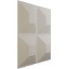 imageEkena Millwork WP12X12SWWH 11 78quotW x 11 78quotH Swindon EnduraWall Decorative 3D Wall Panel Covers 098 Sq FtSatin Blossom White
