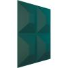 imageEkena Millwork WP12X12SWWH 11 78quotW x 11 78quotH Swindon EnduraWall Decorative 3D Wall Panel Covers 098 Sq FtSatin Lagoon