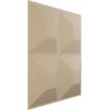 imageEkena Millwork WP12X12SWWH 11 78quotW x 11 78quotH Swindon EnduraWall Decorative 3D Wall Panel Covers 098 Sq FtSmokey Beige