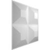 imageEkena Millwork WP12X12SWWH 11 78quotW x 11 78quotH Swindon EnduraWall Decorative 3D Wall Panel Covers 098 Sq FtWhite
