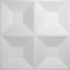 imageEkena Millwork WP12X12SWWH 11 78quotW x 11 78quotH Swindon EnduraWall Decorative 3D Wall Panel Covers 098 Sq FtWhite