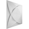 imageEkena Millwork WP12X12SWWH 11 78quotW x 11 78quotH Swindon EnduraWall Decorative 3D Wall Panel Covers 098 Sq FtWhite