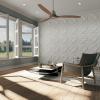 imageEkena Millwork WP12X12SWWH 11 78quotW x 11 78quotH Swindon EnduraWall Decorative 3D Wall Panel Covers 098 Sq FtWhite