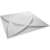 imageEkena Millwork WP12X12SWWH 11 78quotW x 11 78quotH Swindon EnduraWall Decorative 3D Wall Panel Covers 098 Sq FtWhite