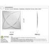 imageEkena Millwork WP12X12SWWH 11 78quotW x 11 78quotH Swindon EnduraWall Decorative 3D Wall Panel Covers 098 Sq FtWhite