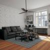 imageEkena Millwork WP12X12SWWH 11 78quotW x 11 78quotH Swindon EnduraWall Decorative 3D Wall Panel Covers 098 Sq FtWhite