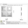 imageEkena Millwork WP12X12SWWH 11 78quotW x 11 78quotH Swindon EnduraWall Decorative 3D Wall Panel Covers 098 Sq FtWhite