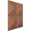 imageEkena Millwork WP12X12TIWH 11 78quotW x 11 78quotH Tirana EnduraWall Decorative 3D Wall Panel Covers 098 Sq Ft WhiteAged Copper