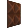 imageEkena Millwork WP12X12TIWH 11 78quotW x 11 78quotH Tirana EnduraWall Decorative 3D Wall Panel Covers 098 Sq Ft WhiteAged Metallic Rust
