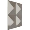 imageEkena Millwork WP12X12TIWH 11 78quotW x 11 78quotH Tirana EnduraWall Decorative 3D Wall Panel Covers 098 Sq Ft WhiteBright Chrome