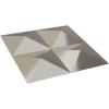 imageEkena Millwork WP12X12TIWH 11 78quotW x 11 78quotH Tirana EnduraWall Decorative 3D Wall Panel Covers 098 Sq Ft WhiteBright Chrome