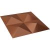 imageEkena Millwork WP12X12TIWH 11 78quotW x 11 78quotH Tirana EnduraWall Decorative 3D Wall Panel Covers 098 Sq Ft WhiteCopper