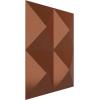 imageEkena Millwork WP12X12TIWH 11 78quotW x 11 78quotH Tirana EnduraWall Decorative 3D Wall Panel Covers 098 Sq Ft WhiteCopper