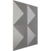 imageEkena Millwork WP12X12TIWH 11 78quotW x 11 78quotH Tirana EnduraWall Decorative 3D Wall Panel Covers 098 Sq Ft WhiteDark Steel