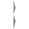 imageEkena Millwork WP12X12TIWH 11 78quotW x 11 78quotH Tirana EnduraWall Decorative 3D Wall Panel Covers 098 Sq Ft WhiteDark Steel