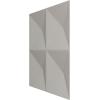 imageEkena Millwork WP12X12TIWH 11 78quotW x 11 78quotH Tirana EnduraWall Decorative 3D Wall Panel Covers 098 Sq Ft WhiteDark Steel