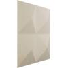 imageEkena Millwork WP12X12TIWH 11 78quotW x 11 78quotH Tirana EnduraWall Decorative 3D Wall Panel Covers 098 Sq Ft WhiteMetalic Pearl Mist