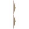 imageEkena Millwork WP12X12TIWH 11 78quotW x 11 78quotH Tirana EnduraWall Decorative 3D Wall Panel Covers 098 Sq Ft WhiteMetallic Champagne Mist