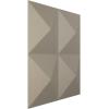 imageEkena Millwork WP12X12TIWH 11 78quotW x 11 78quotH Tirana EnduraWall Decorative 3D Wall Panel Covers 098 Sq Ft WhiteMetallic Silver
