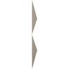 imageEkena Millwork WP12X12TIWH 11 78quotW x 11 78quotH Tirana EnduraWall Decorative 3D Wall Panel Covers 098 Sq Ft WhiteMetallic Silver