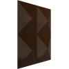 imageEkena Millwork WP12X12TIWH 11 78quotW x 11 78quotH Tirana EnduraWall Decorative 3D Wall Panel Covers 098 Sq Ft WhiteMystic Brown