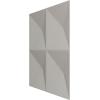 imageEkena Millwork WP12X12TIWH 11 78quotW x 11 78quotH Tirana EnduraWall Decorative 3D Wall Panel Covers 098 Sq Ft WhiteSatin Canyon Green