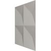 imageEkena Millwork WP12X12TIWH 11 78quotW x 11 78quotH Tirana EnduraWall Decorative 3D Wall Panel Covers 098 Sq Ft WhiteSatin Hunt Club Green
