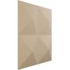 imageEkena Millwork WP12X12TIWH 11 78quotW x 11 78quotH Tirana EnduraWall Decorative 3D Wall Panel Covers 098 Sq Ft WhiteSmokey Beige