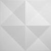 imageEkena Millwork WP12X12TIWH 11 78quotW x 11 78quotH Tirana EnduraWall Decorative 3D Wall Panel Covers 098 Sq Ft WhiteWhite