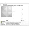 imageEkena Millwork WP12X12TIWH 11 78quotW x 11 78quotH Tirana EnduraWall Decorative 3D Wall Panel Covers 098 Sq Ft WhiteWhite