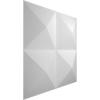 imageEkena Millwork WP12X12TIWH 11 78quotW x 11 78quotH Tirana EnduraWall Decorative 3D Wall Panel Covers 098 Sq Ft WhiteWhite