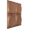 imageEkena Millwork WP20X20ADWH 19 58quotW x 19 58quotH Adonis EnduraWall Decorative 3D Wall Panel Covers 267 Sq FtAged Copper