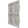 imageEkena Millwork WP20X20ADWH 19 58quotW x 19 58quotH Adonis EnduraWall Decorative 3D Wall Panel Covers 267 Sq FtAged Copper