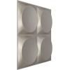 imageEkena Millwork WP20X20ADWH 19 58quotW x 19 58quotH Adonis EnduraWall Decorative 3D Wall Panel Covers 267 Sq FtBright Coat Aluminum