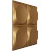 imageEkena Millwork WP20X20ADWH 19 58quotW x 19 58quotH Adonis EnduraWall Decorative 3D Wall Panel Covers 267 Sq FtBright Coat Gold