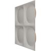 imageEkena Millwork WP20X20ADWH 19 58quotW x 19 58quotH Adonis EnduraWall Decorative 3D Wall Panel Covers 267 Sq FtBright Coat Gold